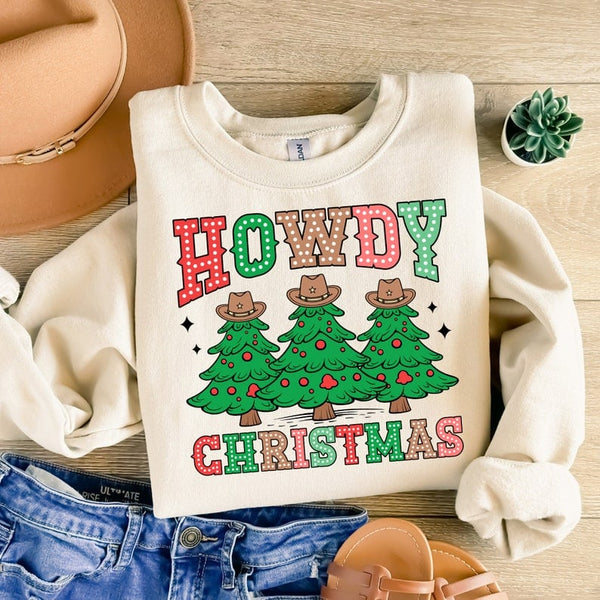Howdy christmas trio trees 41940 DTF transfer