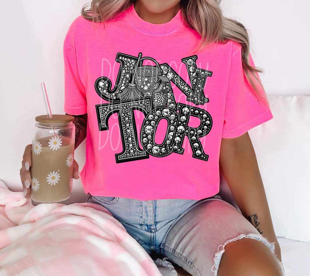 Janitor rhinestone 41123 DTF transfer