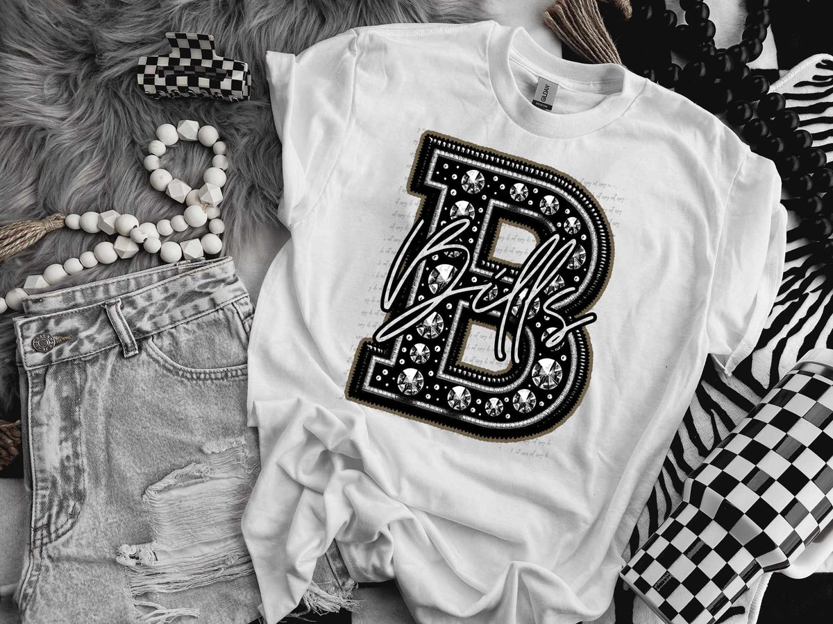 B bills rhinestone (CITY) 41452 DTF TRANSFER