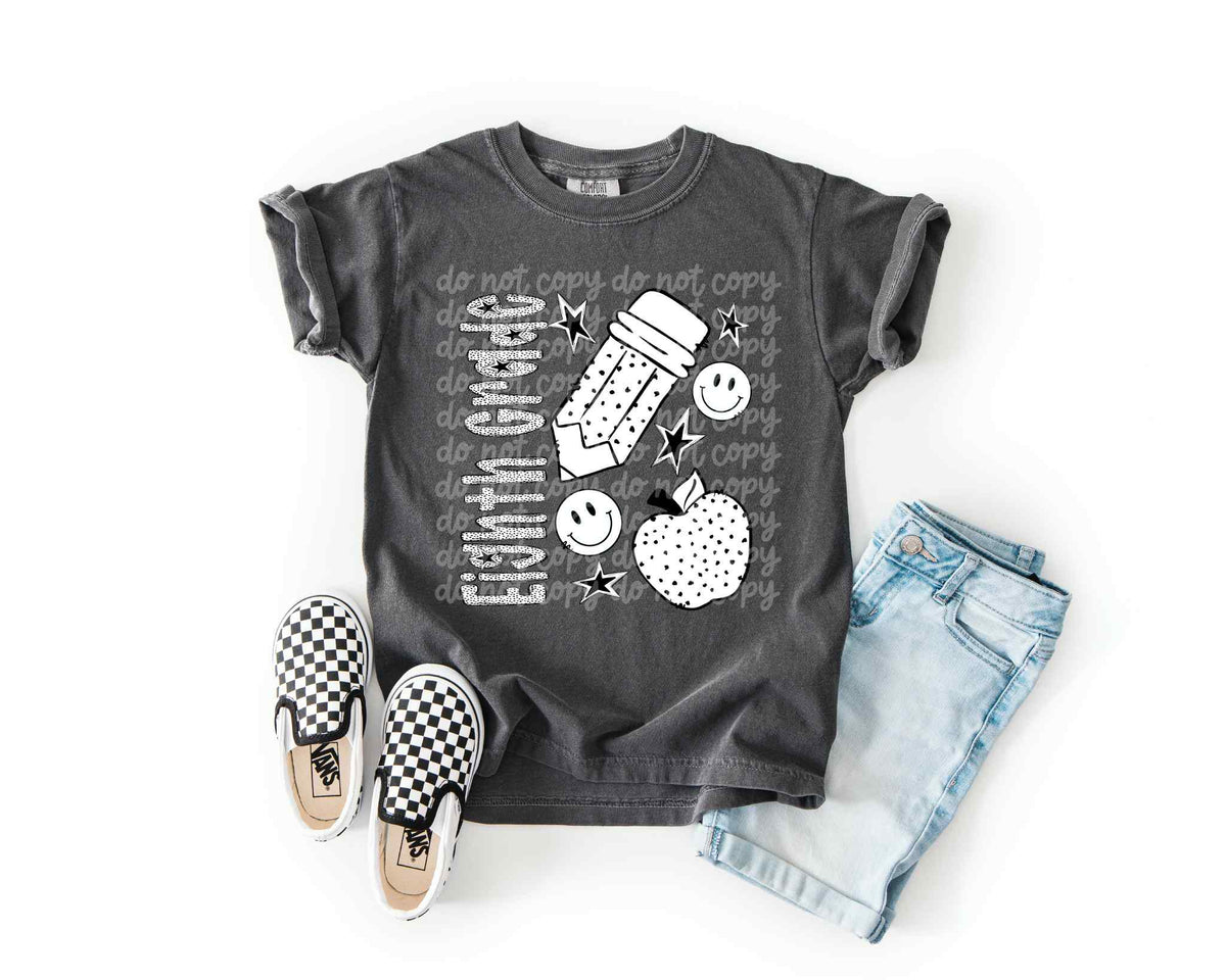 Eight Grade dotted PHDC DTF transfer