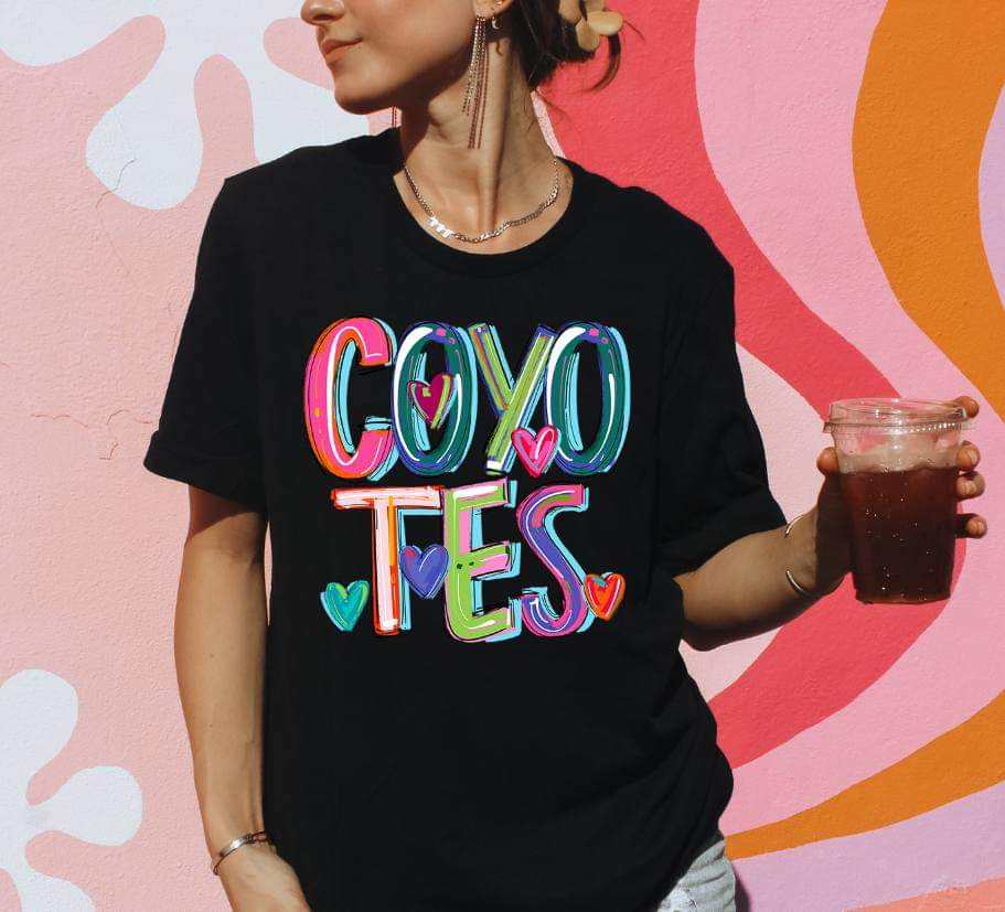 Coyotes cherry font 41691 DTF transfer