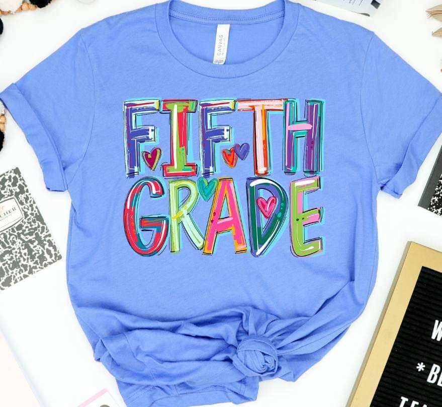 Fifth grade cherry words (S&G) 41204 DTF TRANSFER