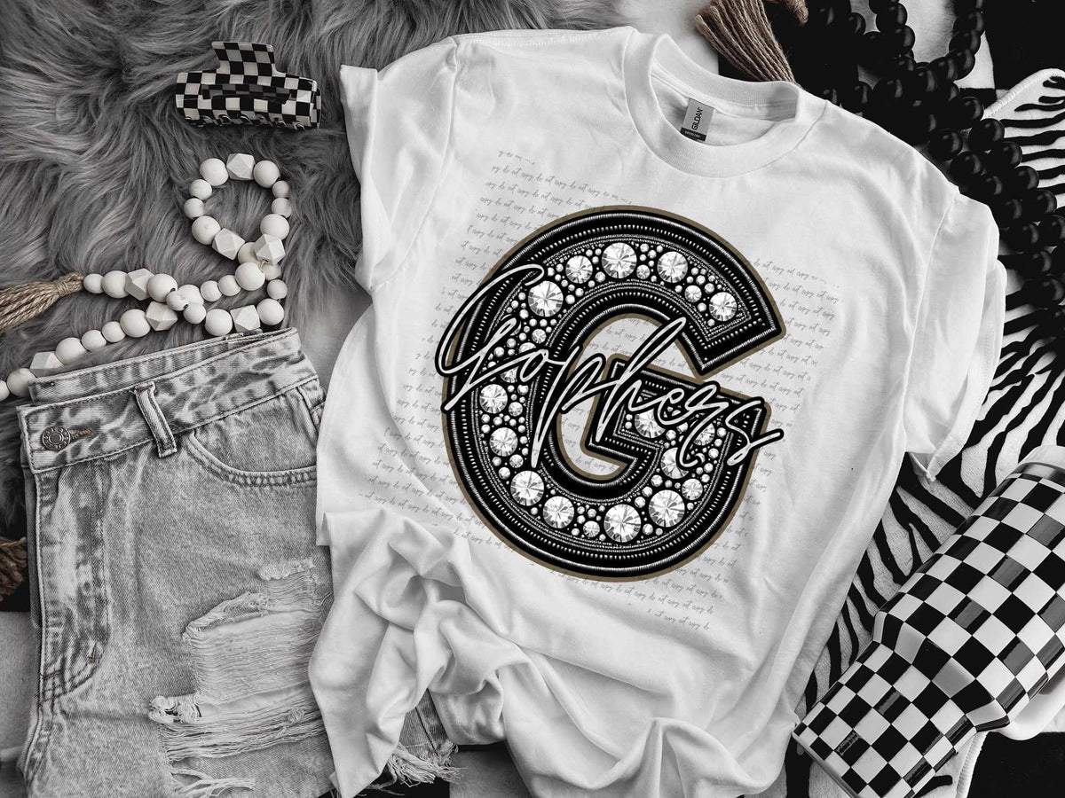 G gophers rhinestone (CITY) 41425 DTF TRANSFER