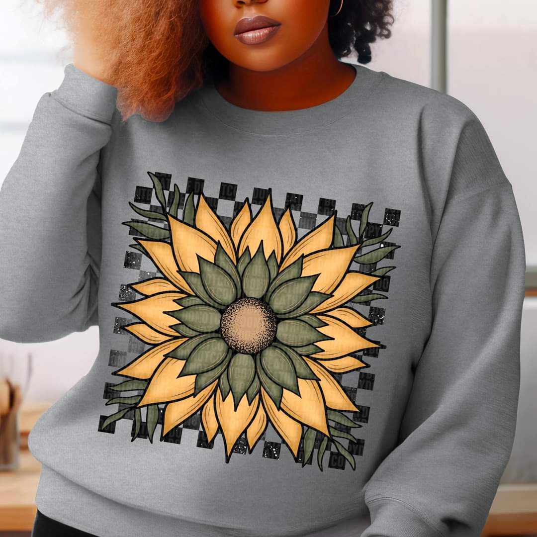Sunflower green center 41569 DTF transfer