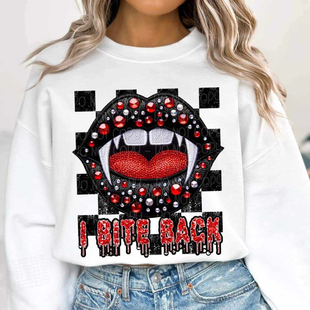 I bite back vampire lips 41190 DTF TRANSFER