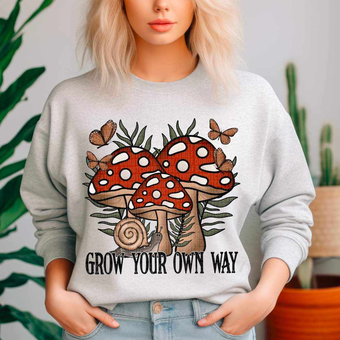 Grow your own way mushrooms 41571 DTF transfer
