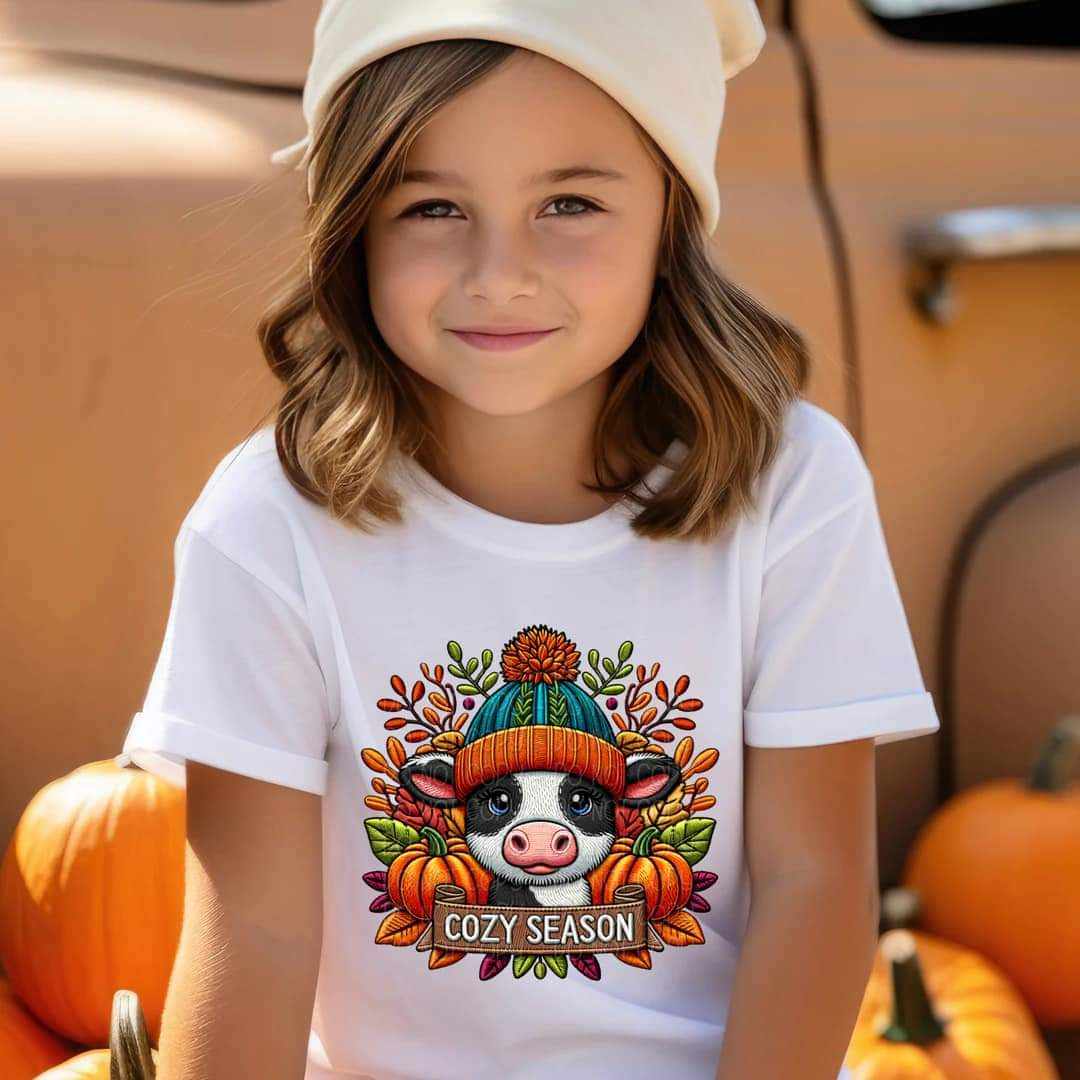 Cozy season cow 41516 DTF transfer