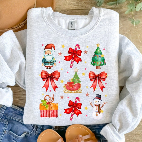 Coquette christmas collage 41925 DTF transfer