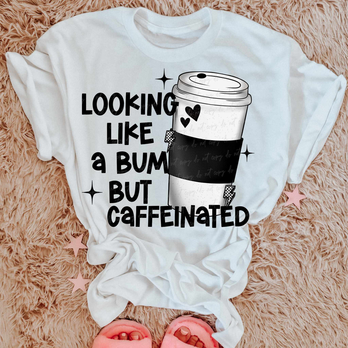 Looking like a bum but caffeinated (VIRGO) 39939 DTF Transfer