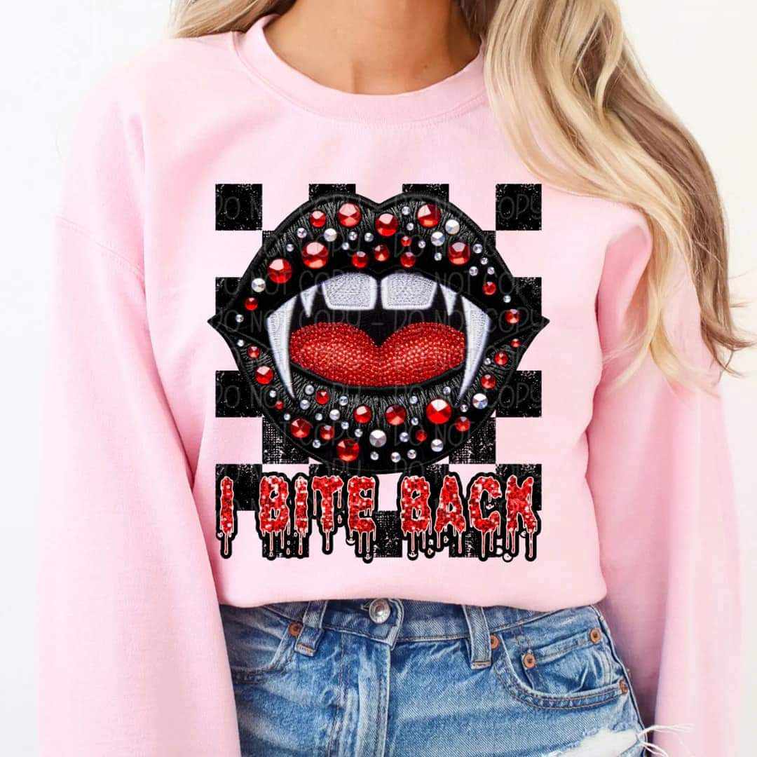 I bite back vampire lips 41190 DTF TRANSFER