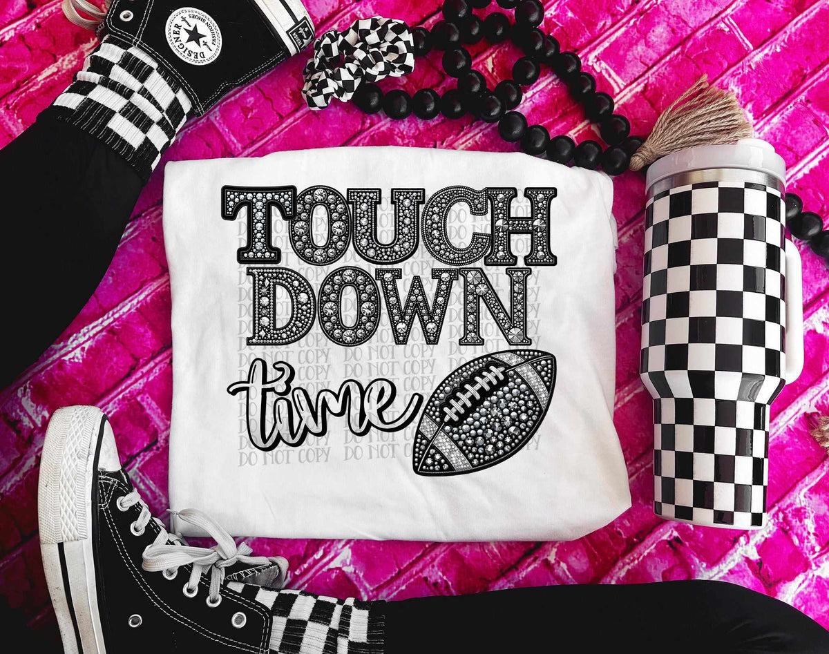 Touch down time rhinestone (CCDD) 43189 DTF transfer