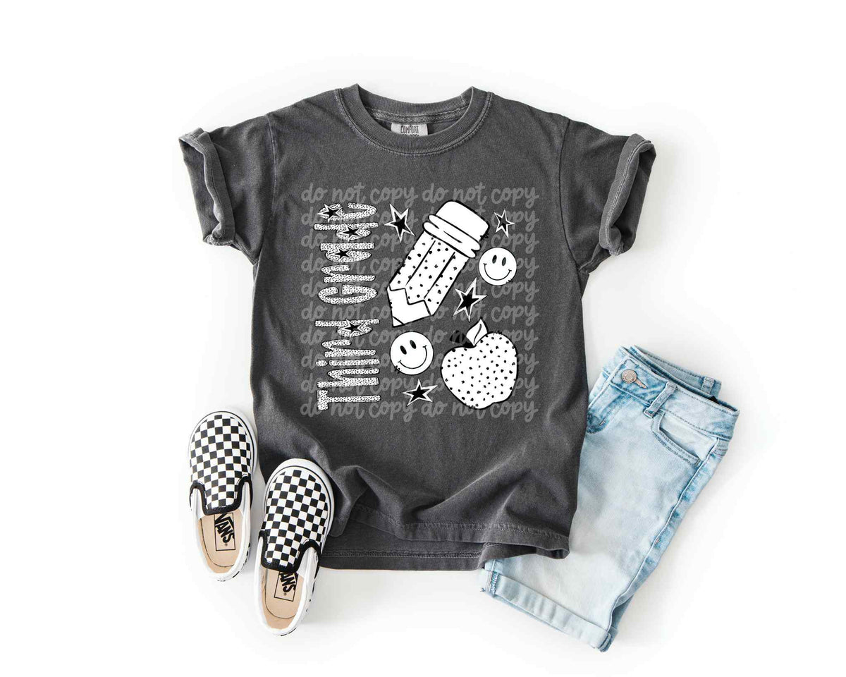 Third Grade dotted PHDC DTF transfer