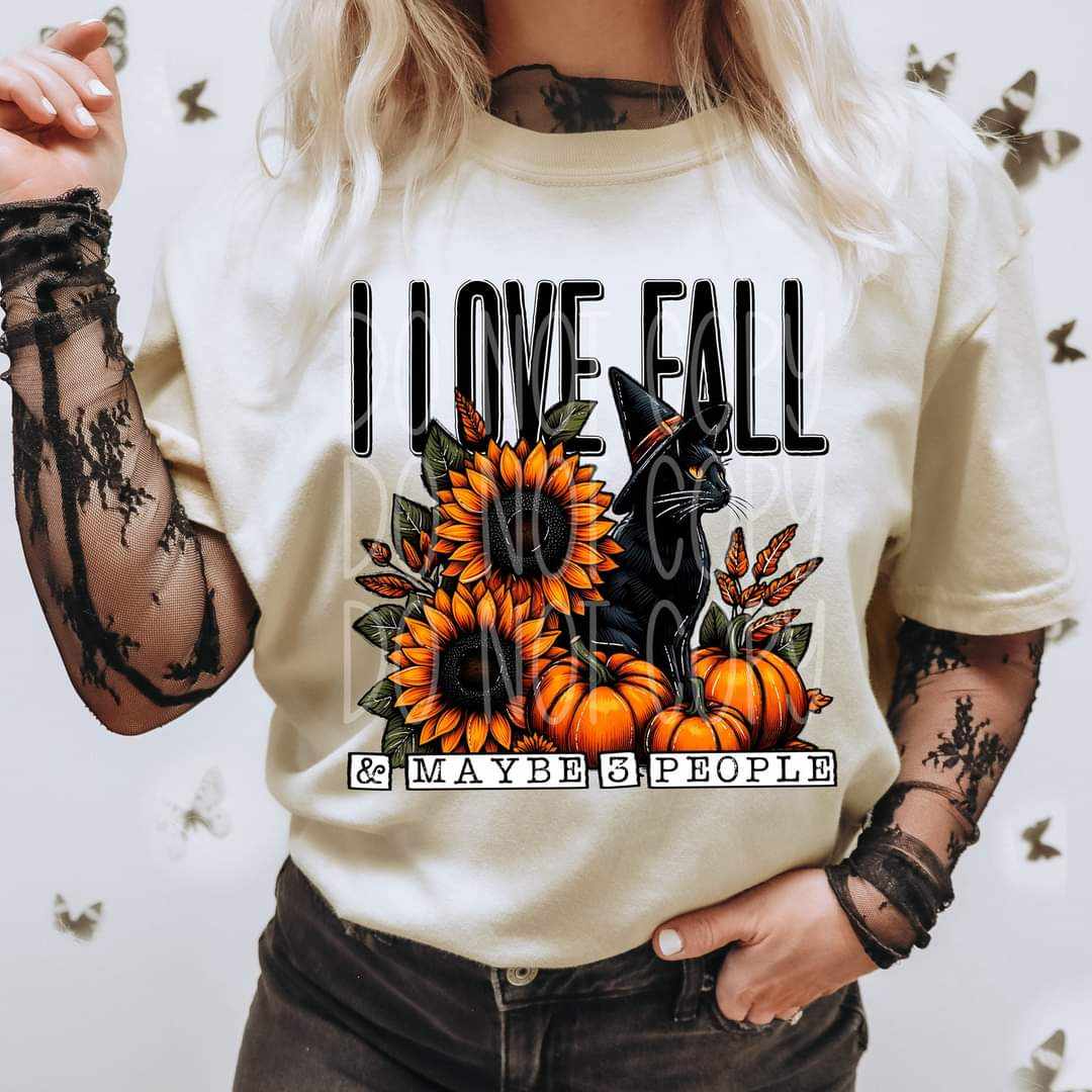 I love fall & maybe 3 people 41735 DTF transfer