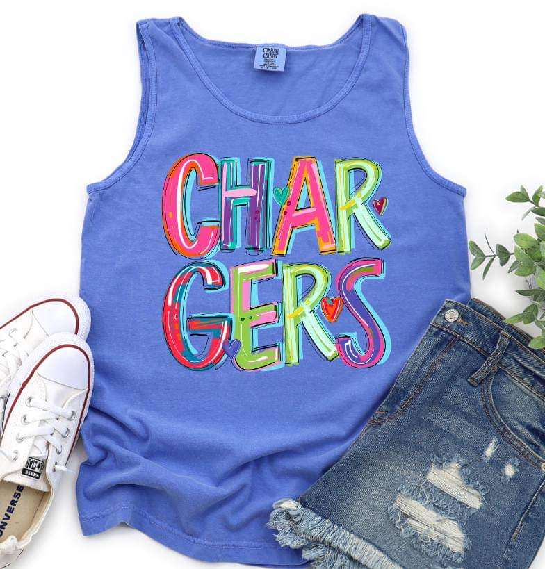 Chargers cherry words (S&G) 41238 DTF TRANSFER