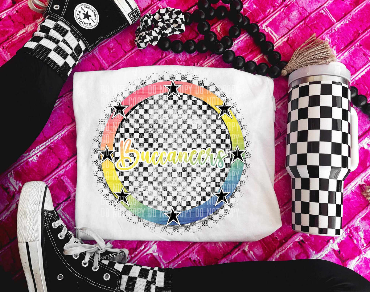 Buccaneers circle white outline (CCDD) 43123 DTF transfer