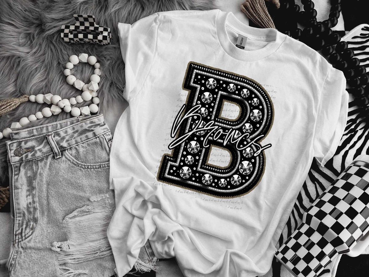 B broncs rhinestone (CITY) 41415 DTF TRANSFER