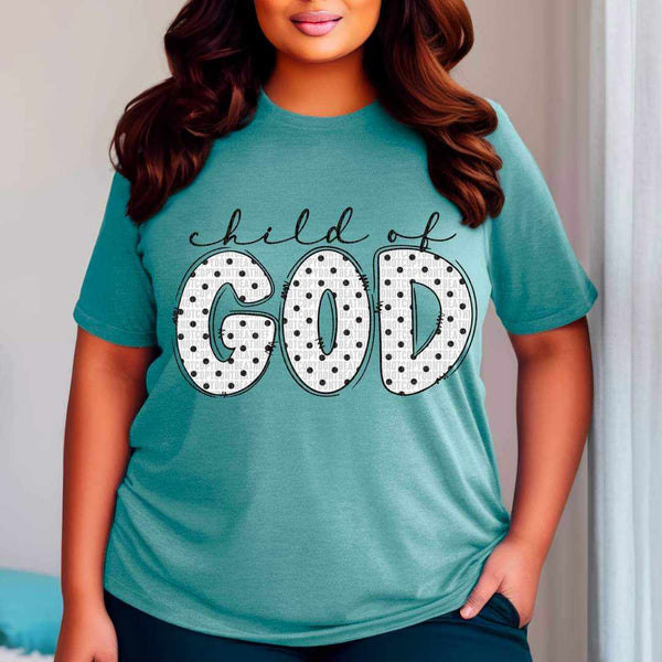 Child of god polka dot 41570 DTF transfer