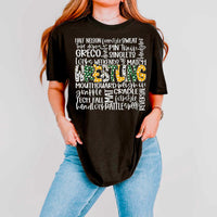 Wrestling subway white green yellow WHITE FONT 43434 DTF transfer