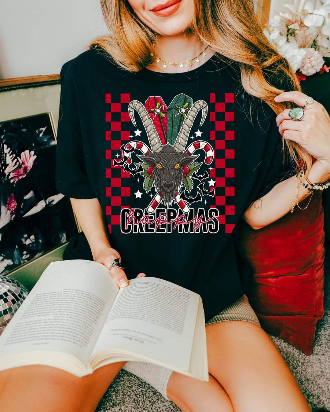 Happy creepmas goat (LYTTLE) 43246 DTF transfers