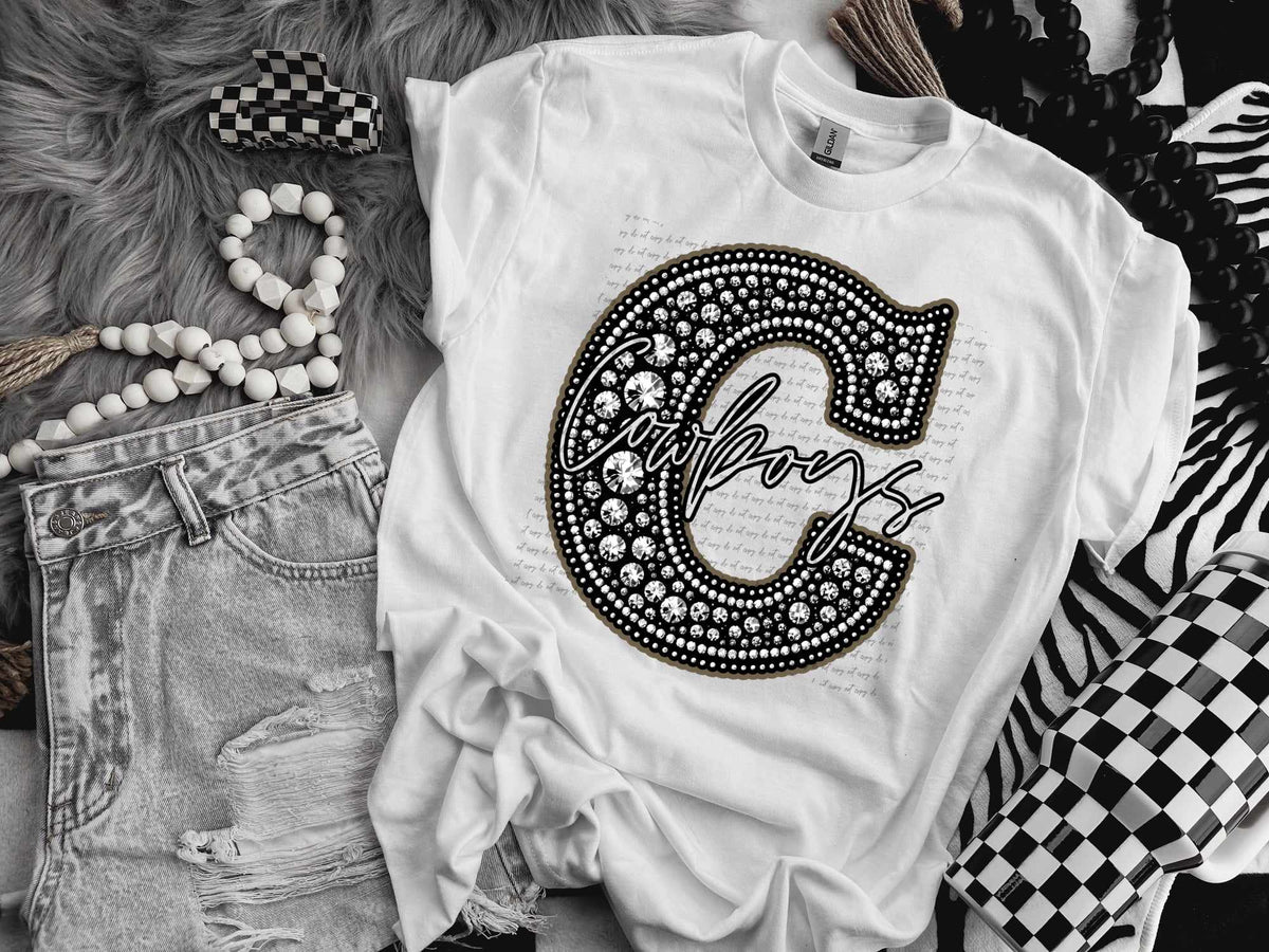C cowboys rhinestone (CITY) 41409 DTF TRANSFER