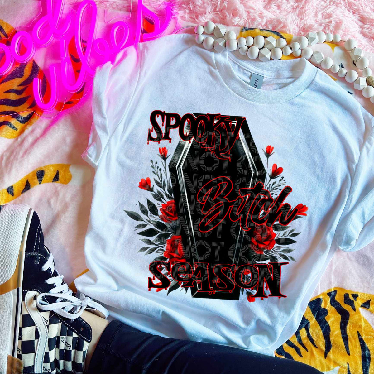 Spooky bitch season casket (DD) 39930 DTF Transfer