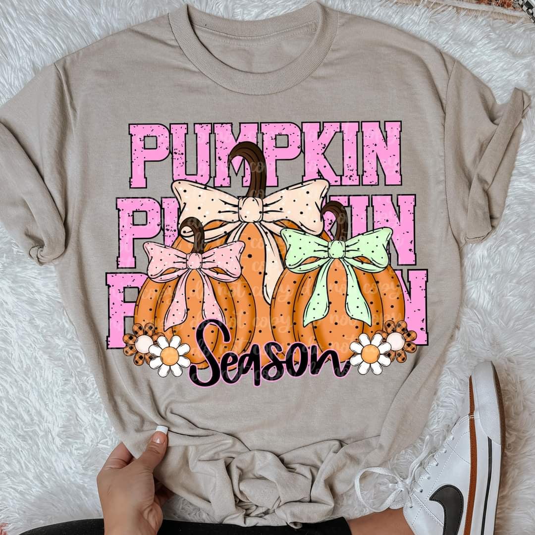 pumpkin season pink stacked (VIRGO) 43195 DTF transfer