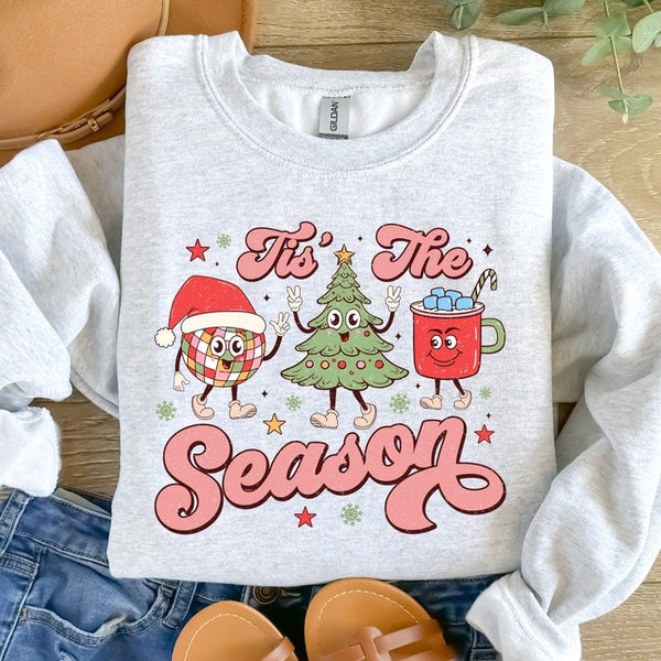 Tis the season mirrorball tree mug 41930 DTF transfer