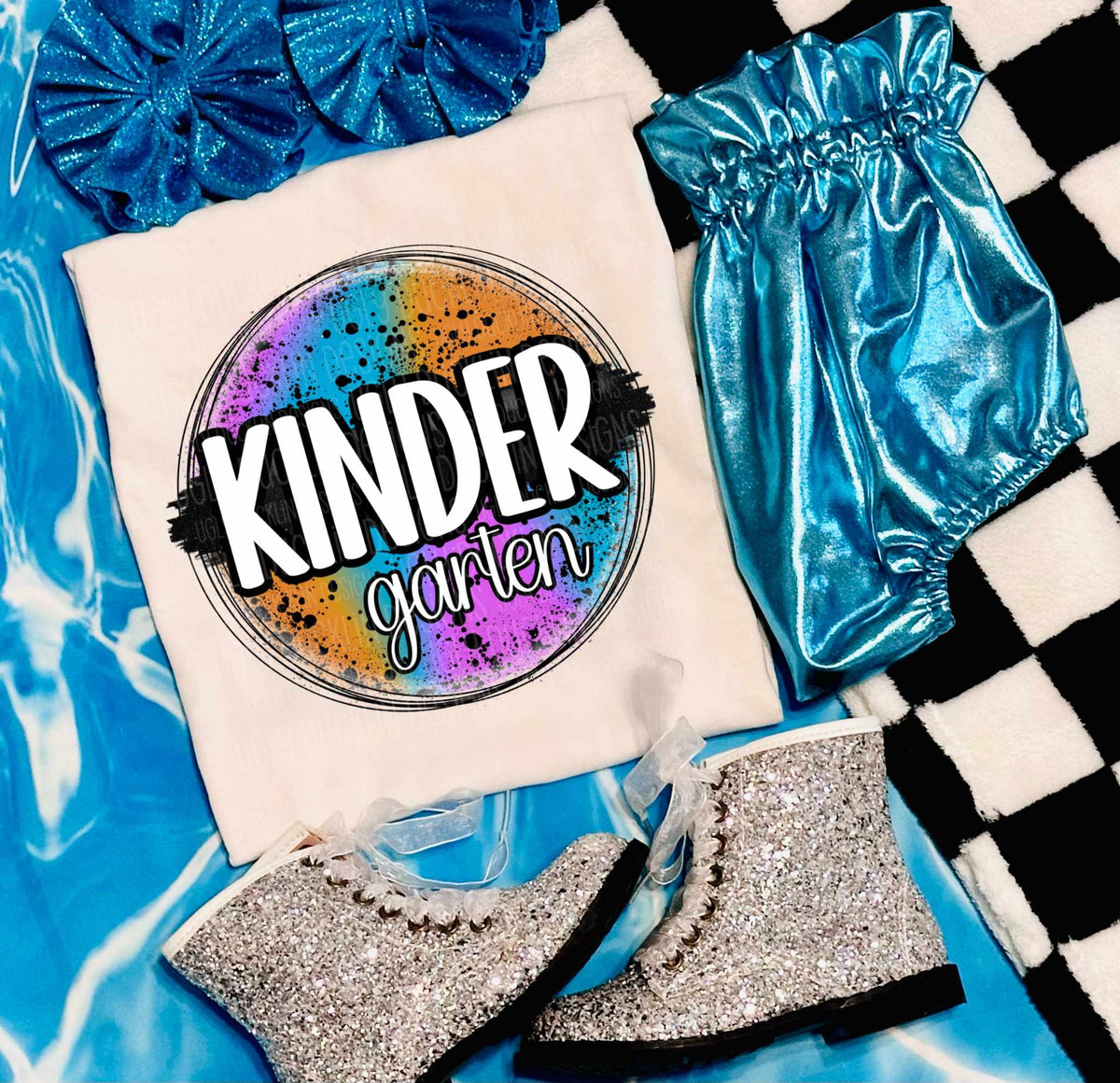 Kindergarten painted circle (UD) 39913 DTF transfer