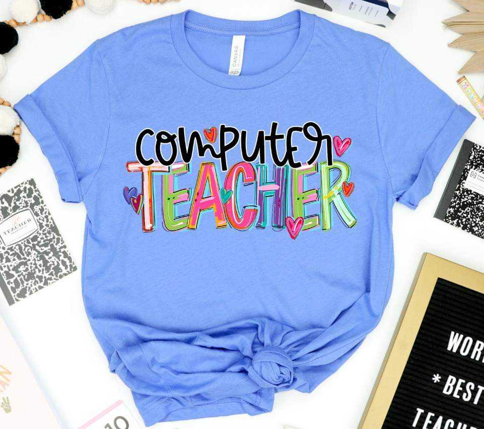 Computer teacher cherry words (S&G) 41221 DTF TRANSFER