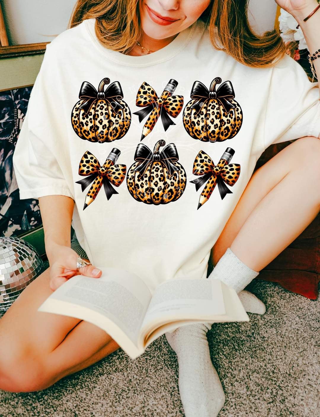 Leopard pumpkins and pencils (LYTTLE) 43251 DTF transfers