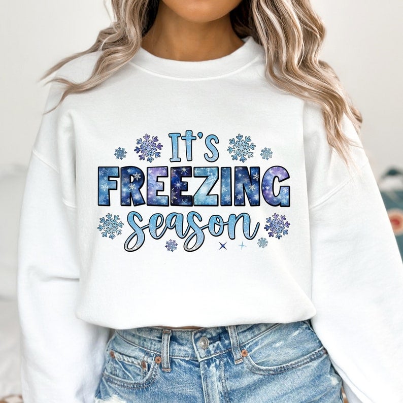 It's freezing season blue 43021 DTF transfers