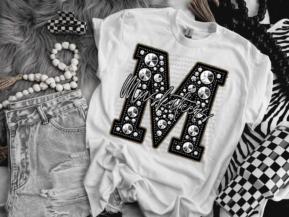M muskateers rhinestone (CITY) 41464 DTF TRANSFER