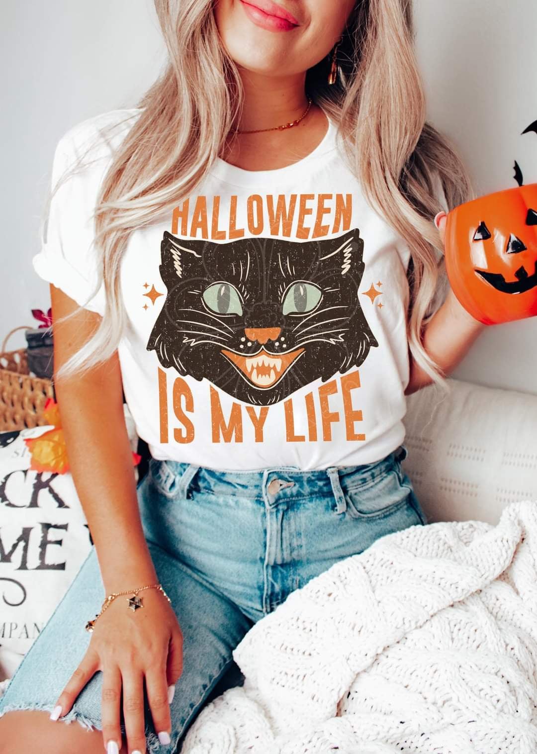 Halloween is my life cat (LYTTLE) 43245 DTF transfers