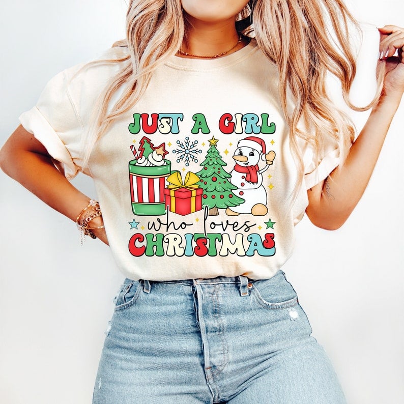 Just a girl who loves christmas 43000 DTF transfers