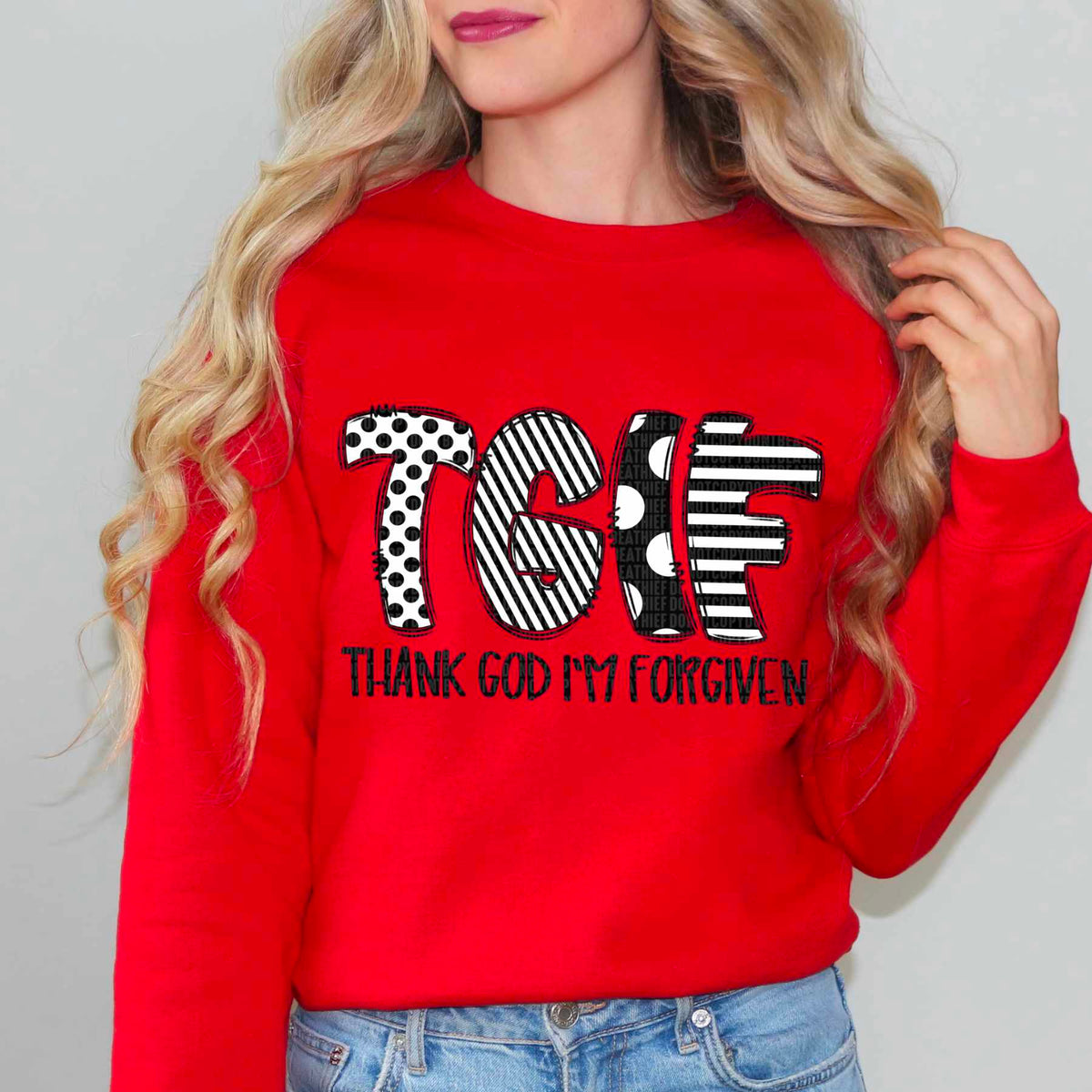 TGIF thank god I'm forgiven 43061 DTF transfers