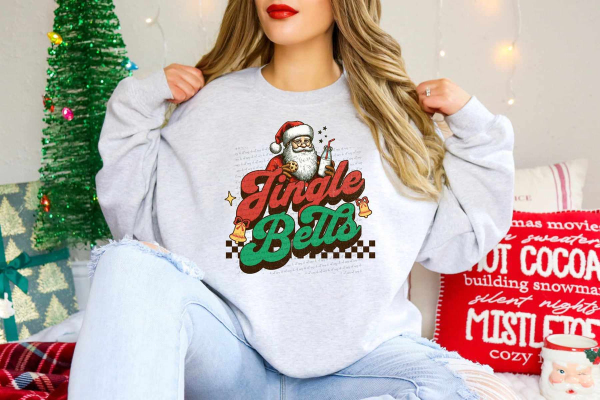 Jingle bells santa 39901 DTF transfer