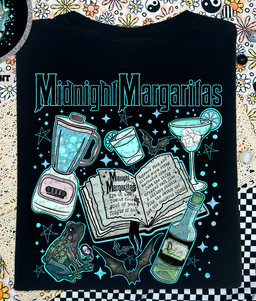 Midnight Margaritas Blue (Back Print) 57059 DTF transfer