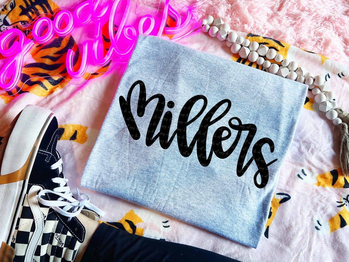 Millers Hand Lettered 54104 DTF transfer