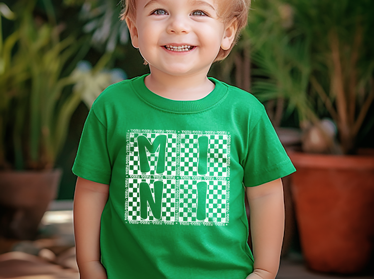 Mini Checkered White 86797 DTF Transfer