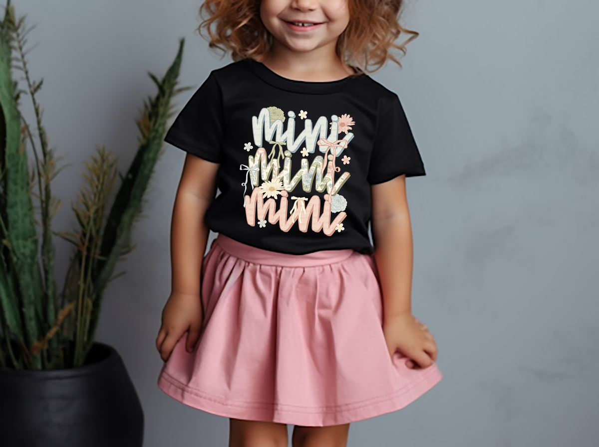 Mini Floral Bow Stacked 110139 DTF transfer