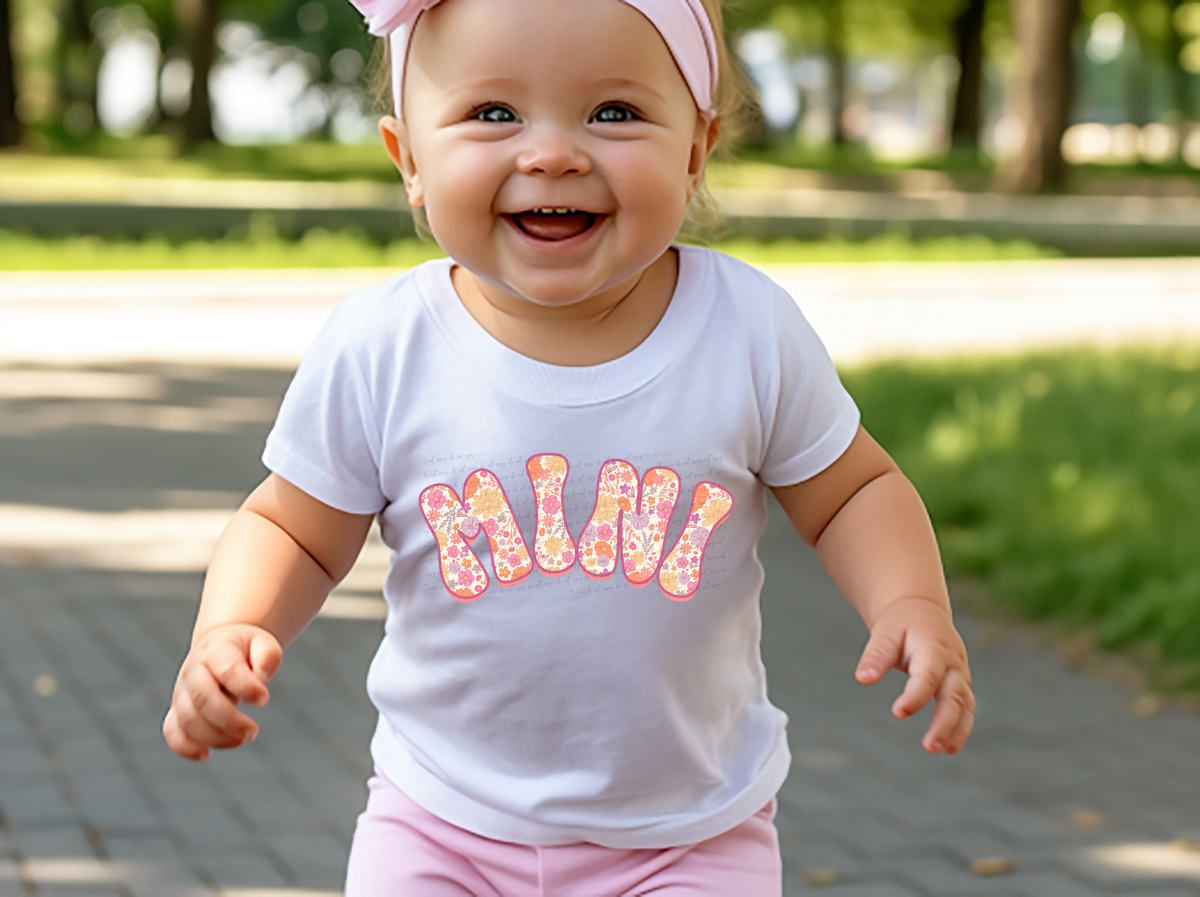 Mini Groovy Floral Filled 89103 DTF Transfer