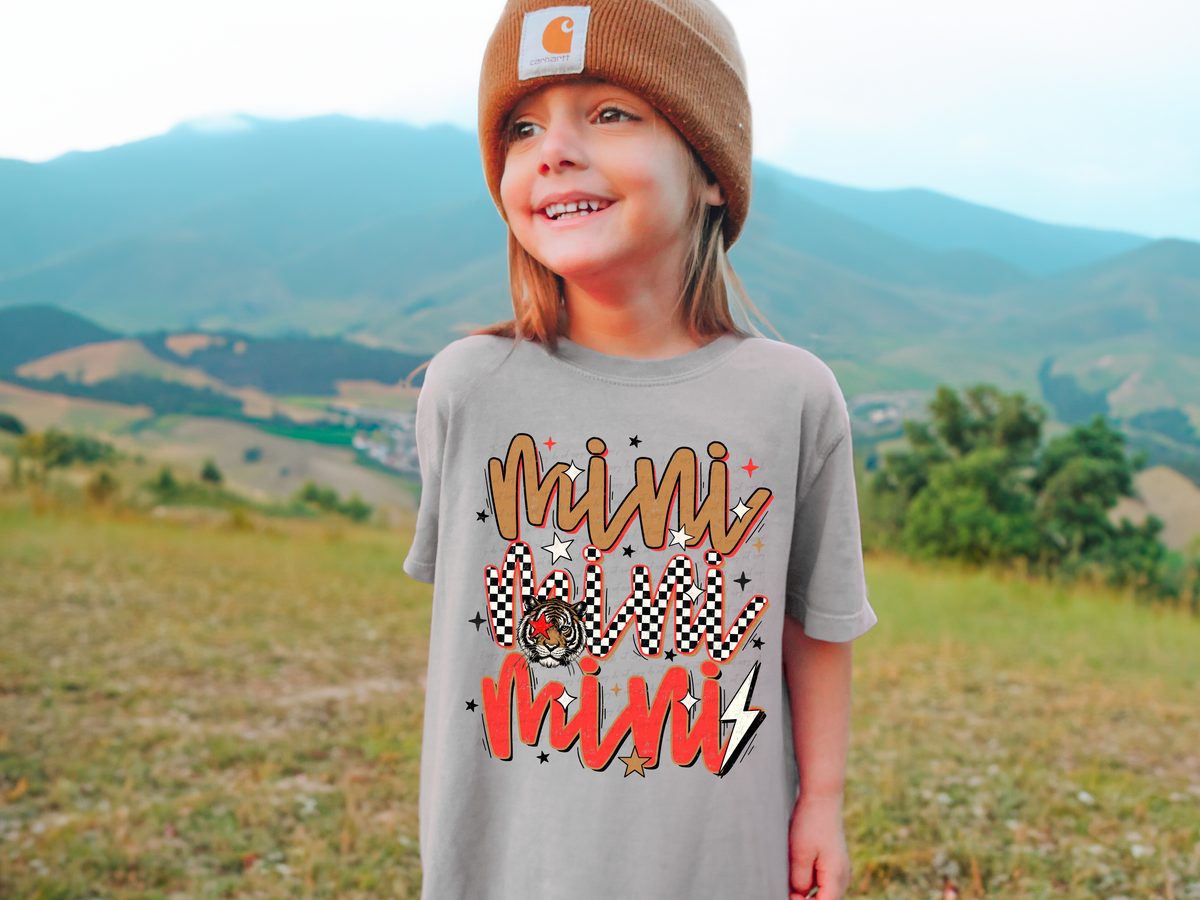 Mini Stacked Tiger Checkered 111783 DTF transfer