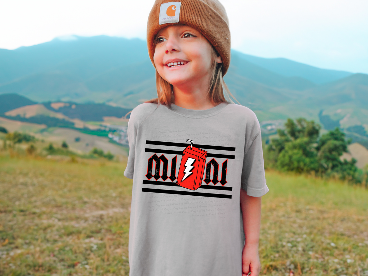 Mini Red Juice Lightning Bolt 116851 DTF Transfer