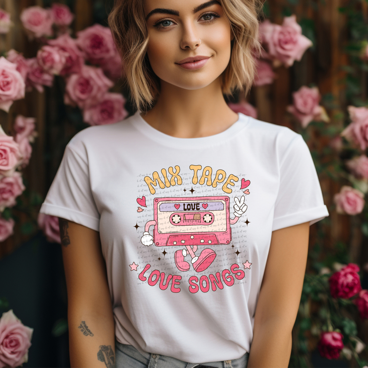 Mix Tape Love Songs 71707 DTF Transfer