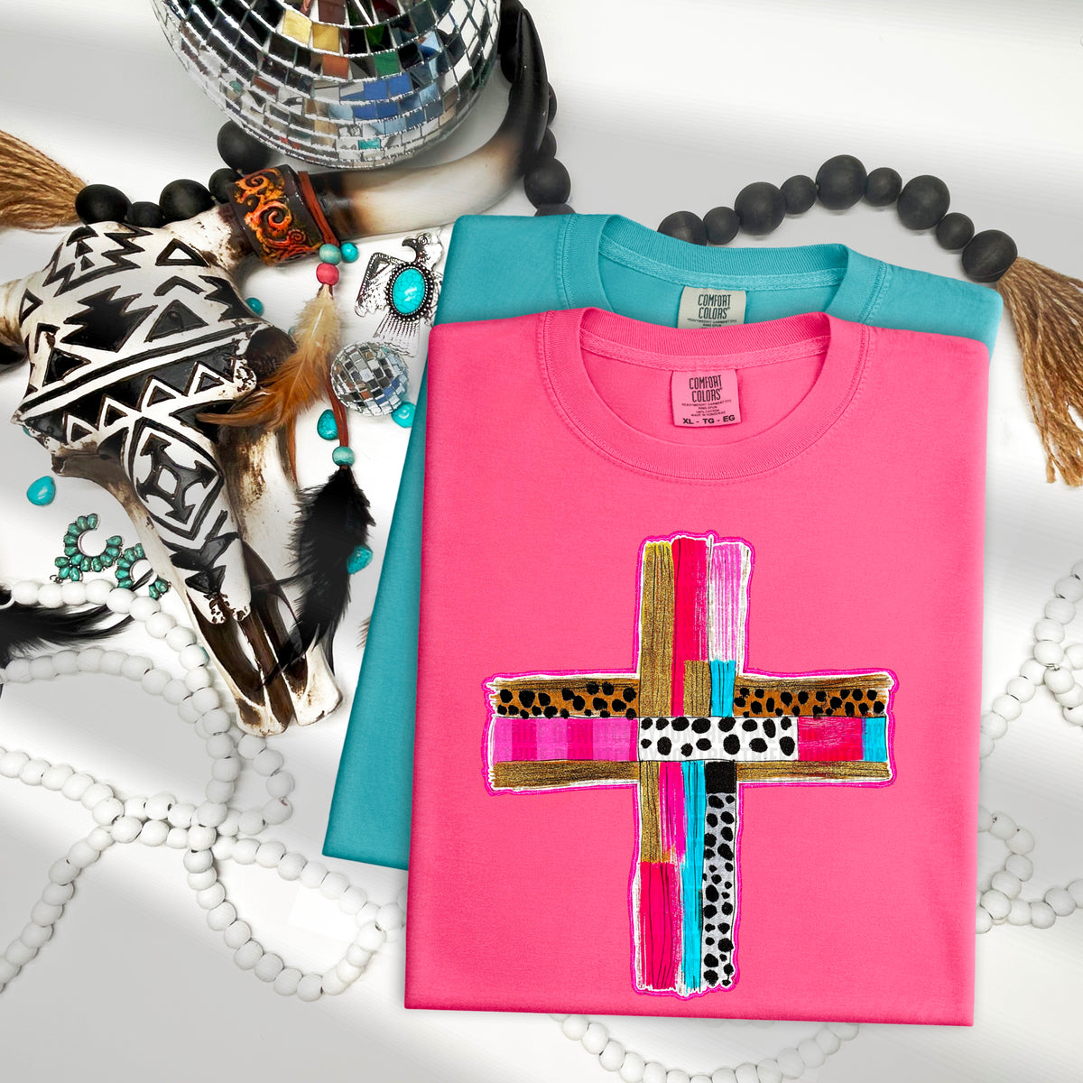 Patterned Patched Cross 105118 DTF transfer