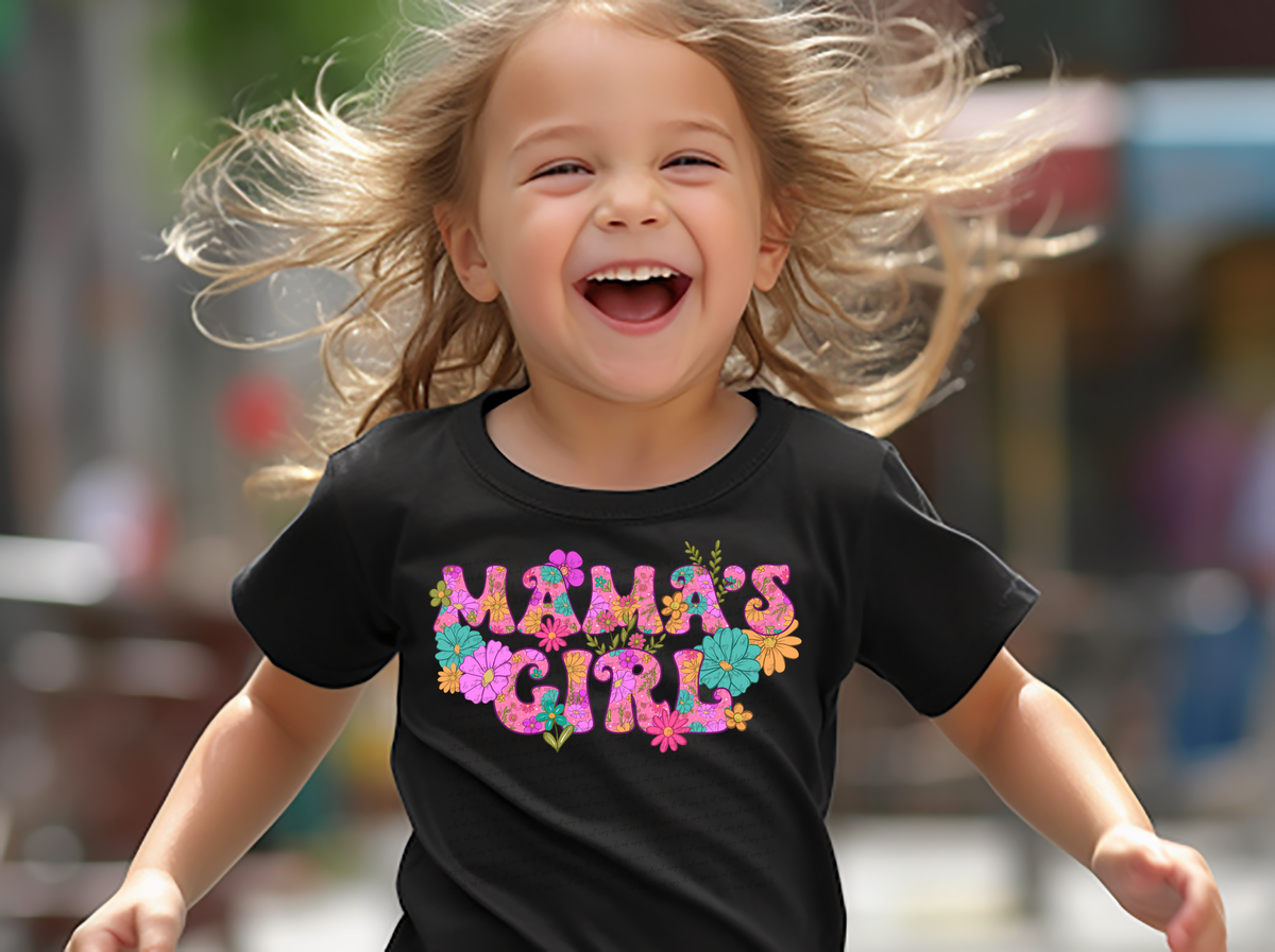 Mama's Girl Groovy Font Floral 89244 DTF Transfer