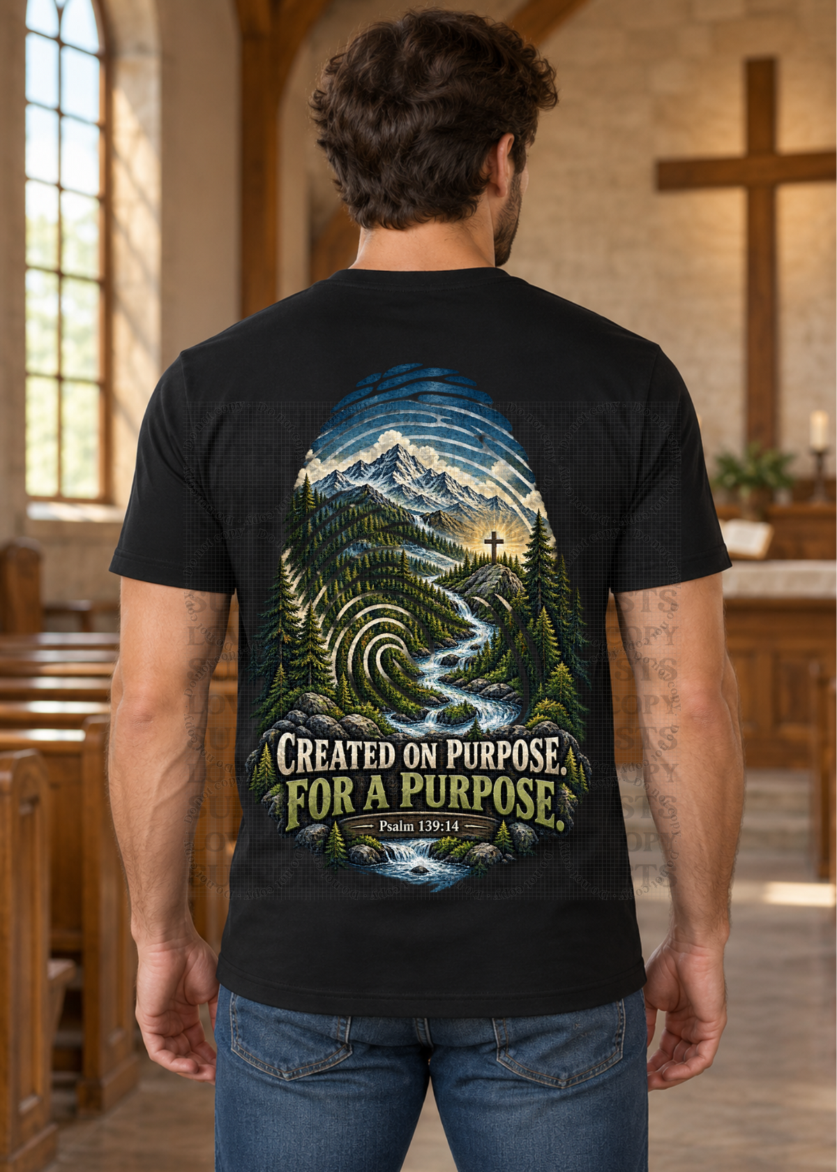 Created for a purpose on purpose DTF Transfer