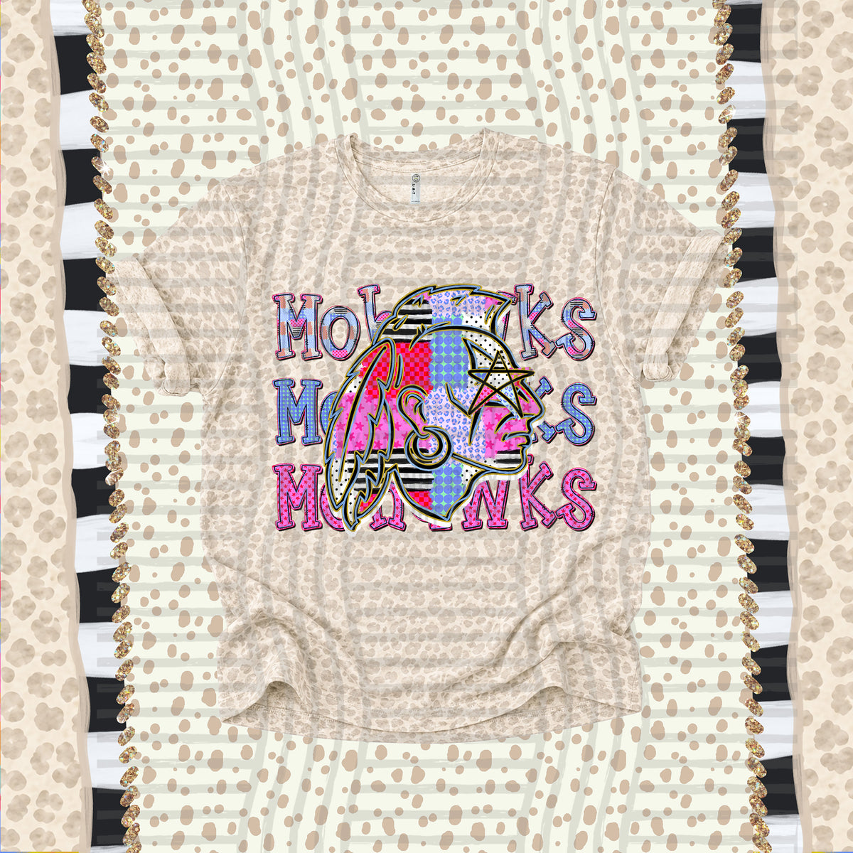 Mohawks-Dolly Doodle Print (Caplinger) DTF Transfer