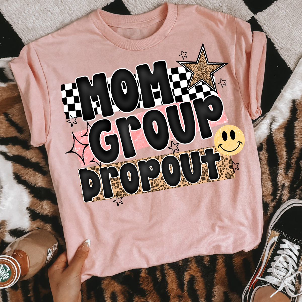Mom group drop out (two peas) DTF Transfer