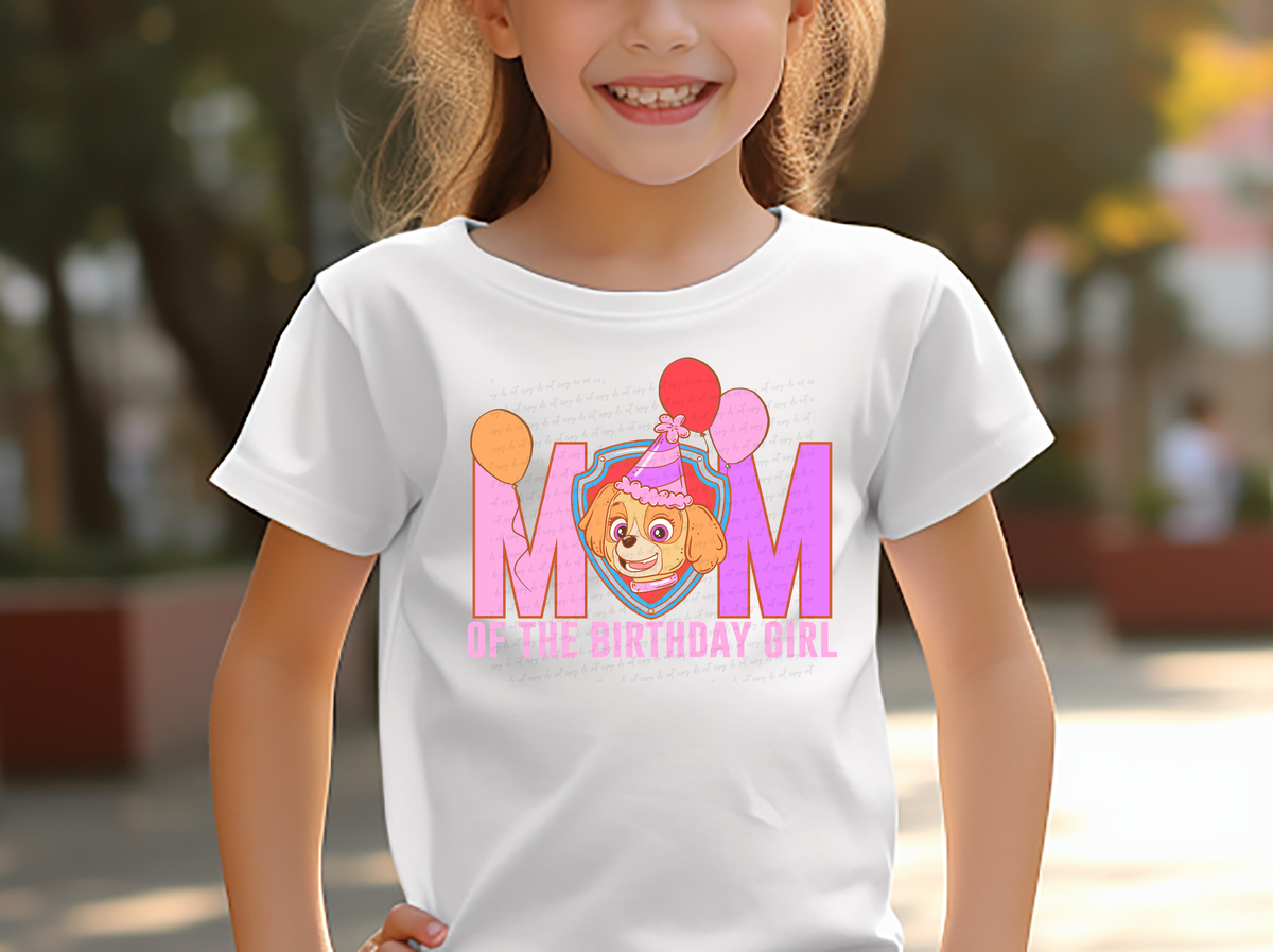 Mom Of The Birthday Girl Dog 117870 DTF transfer